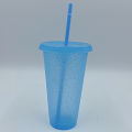 Sequin Glitter Cup Tubularis Summer Water Goblet Creative Water Cup Comfortable Straw Cup Sipper Design. 