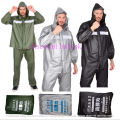 PVC RAIN SUIT # 922 (World Best quality, Heavy & Thick Material cloth) 100% Guaranteed Water Proof BLACK / SILVER / DARK GREENISH COLOUR (MEN&WOMEN), Number One Quality Rain kit, Rain jacket & trouser, Barsati (lowest Price in all Market). 