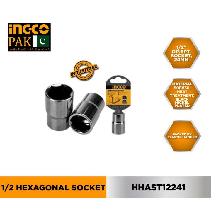 Ingco 1/2" Hexagonal Socket 24mm