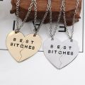 【happy one】Best Bitches Necklace Women 2 pcs Necklace Friends BFF Necklace & Pendants Collares Drop Shipping. 