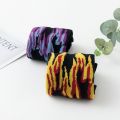2 Pairs Purple Flame Tube Cotton Socks Male And Japanese Couples Skateboard Socks Street. 