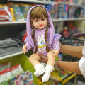 Full Silicone Doll Large Reborn Baby Doll Newborn Toddler Soft Baby Doll for Gifts. 