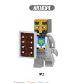 Single Sale Minecraft Building Blocks Game Series  Steve Cow Zombie Bricks Educational Figures Toys For Children Collection XH0310. 