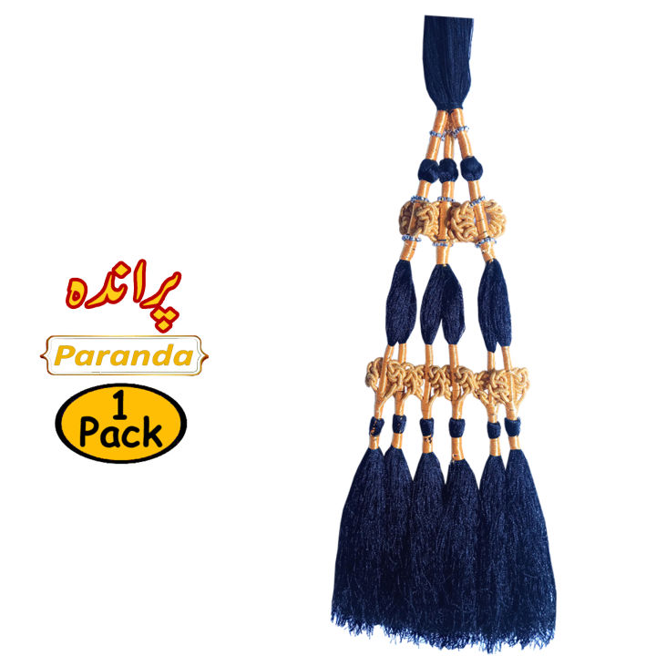 Traditional Punjabi Girls Paranda Handcrafted Hair Accessory for Women - Multi Colors, Ethnic Style