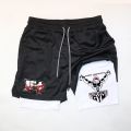 Anime Baki Hanma Gym Shorts Men Women Fitness Manga Print 2 in 1 Sports Performance Shorts Workout Quick Dry Mesh Short Pants. 