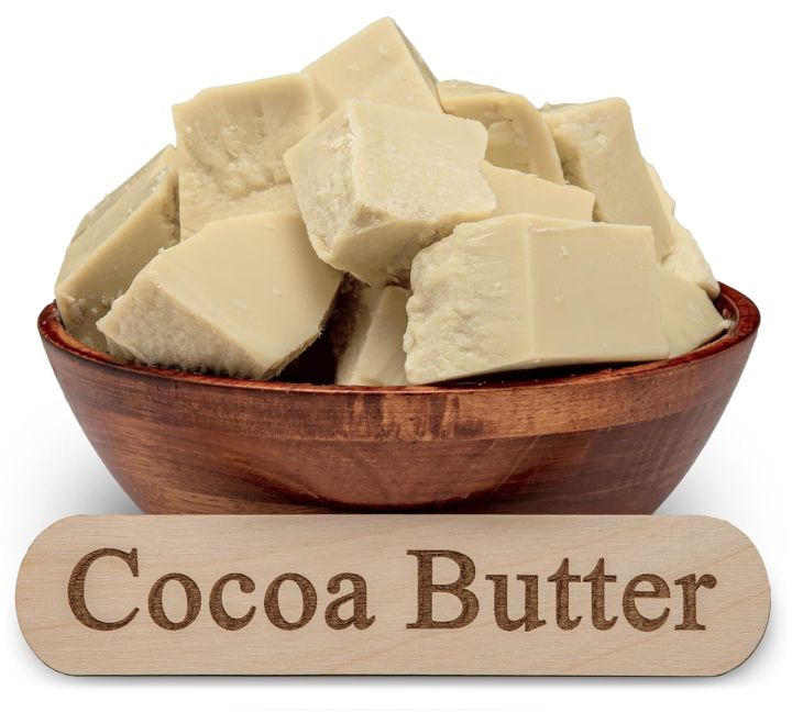 Raw Cocoa Butter 5 lbs. Bulk - 100% Pure Natural Unrefined FOOD GRADE Arriba Nacional Cacao Bean, Great For Chocolate Making, Soap, Lip Balm and Moisturizer For DIY Body Butters 200 grams
