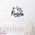 Customized Wooden Wall Décor, Room Decoration for girls and boys, Wall Hanging Nursery Name sign, Butterflies 3D Home Decoration, Personalized Birthday Gift for kids. 