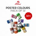 Prima Poster Paints 12 pcs | painting colours | 30 ml each bottle | art and craft colours | Rich & Smooth Colors for Painting & Crafting". 