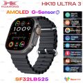HK10 Ultra 3 Smartwatch with 2.02” AMOLED Display, G-Sensor, AI Features, Wearfit Pro App, 2 Straps – Ultimate Ultra Smart Watch for Fitness & Health Tracking. 