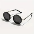 Men'S Adjustable HD Anti-Glare Sunglasses - High-Quality Protection, Round Frame, 3-in-1 Anti-UV, Anti-Glare, Anti-Exposure, Professional & Casual Use, Stylish Eyewear, Durable Eyewear. 