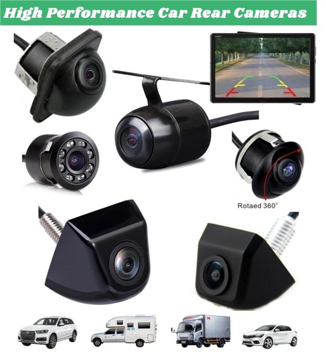 QS Car Rear View Camera Night Vision Reversing Auto Parking Monitor CCD Waterproof 170 Degree HD Video Universal Cars, SUV, Trucks, RV