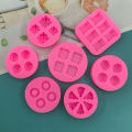 1Pc Food Shape Molds Waffles Cookie Cheese Chocolate Chip Donuts Cake Decorating Tools Soft Silicone Creative Fondant Mold. 
