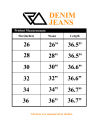 Ramblers Mid blue lace-up denim jeans with side eyelets for women WJ-02. 