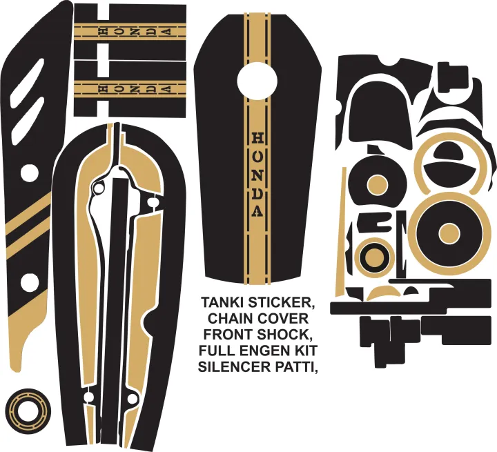 honda%20125%20cc%20full%20bike%20protection%20stickers%20in%20matt%20black%20and%20glossy%20black%20-%20Image%205