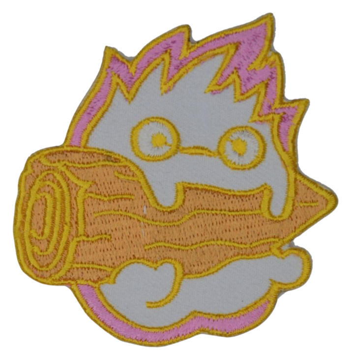 Howl's Moving Castle Calcifer Embroidery Iron On Sew On Patch For T-shirt Bag Cap Jeans Badge