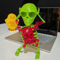 Dancing Skeleton Doll Fun Unique Wind-up Dancing Skeleton Toy No Battery Needed Perfect Desktop Decor Birthday Gift for Kids Adults. 