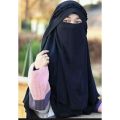 Crown Hijab Jet Black Color - Stylish And Elegant Crown Hijab For A Fashionable And Modest Look - Elevate Your Modest Fashion. 