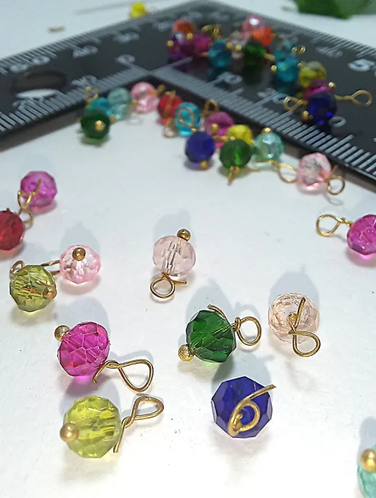 Pack%20of%20100Pcs,%20Glass%20Loreal%20Faceted%20Beads%20(Mogra%20beads)%20/Earring%20Hanging%20Findings,%20about%205mm,%20DIY%20Art%20&%20Craft.%20-%20Image%208