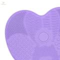 Makeup Brush Cleaner Pad Shape Scrubber Mat for Eyeshadow Brush Travel. 