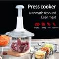 1.5L Hand Push Chopper Masher For Vegetables And Meat Sharp Blades Chopper. 