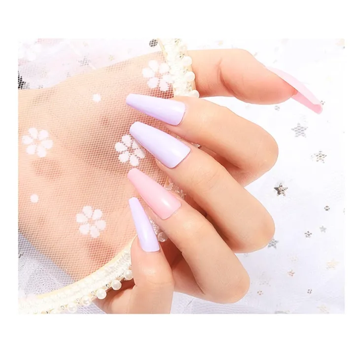 100%20pcs%20Transparent/White%20Ballerina%20Fake%20Nails%20Coffin/Square/Almond%20Artificial%20Nails%20Medium%20Size%20Acrylic%20Nails%20for%20Nail%20Art%20Decal%20Full%20Cover%20Nail%20Tips%2010%20Size%20Transparent%20Fake%20Nails%20-%20Image%204