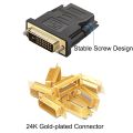 DVI to HDMI Adapter Bi-directional DVI D 24+1 Male to HDMI Female Cable Connector Converter for Projector HDMI to DVI. 