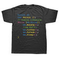 Funny Programmer T Shirt JavaScript Coding Computer Code Geek Gift Short Sleeve 100% Cotton Unisex O-Neck Casual T-shirt EU Size. 