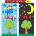Day & Nights Scene Fs-25 Coloured. 