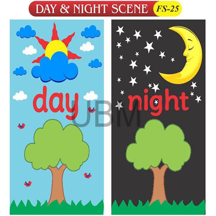 Day & Nights Scene Fs-25 Coloured