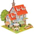 DIY 3D Jigsaw Puzzle Toys Paper and EPS Foam Board for Kids and Adults Fun and Creative DIY Toy Model Building kit for Kids Toys for Girls and Boys. House Series. 