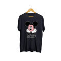 Mickey Mouse Printed Cotton Half Sleeves T Shirt For Women. 