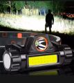 Mini led high power headlamp high power rechargeable build in battery. 