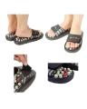Foot Massaging Slippers - Black. 