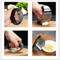 1PC - Stainless Steel Garlic Press Manual Garlic Grinder Grater Ginger Press Kitchen Garlic Chopper Crusher. 