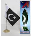 Pakistan Table Flag with Stand – Executive Office & School Desk Decor | Ideal for Patriotic Displays & Desk Organizer. 