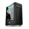 RGB Gaming PC with 4 RGB Fans, H81 Motherboard, Core i7 4th, 16GB RAM, 128GB SSD, 500GB HDD, 2GB amd radeon rx 560. 