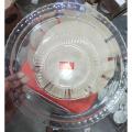 2 pieces crystal round dish set made in iran. 