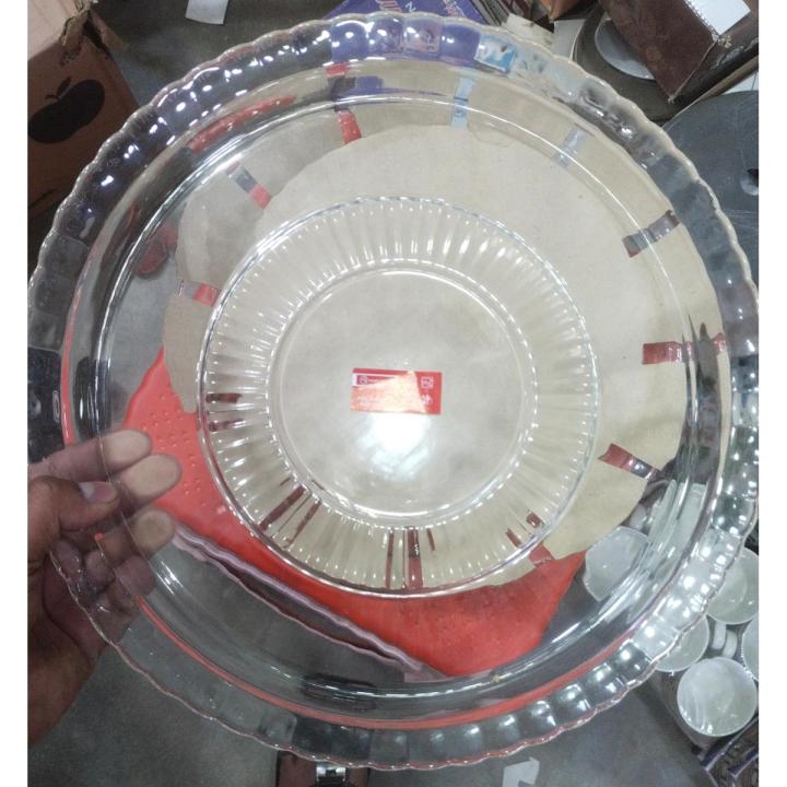 2 pieces crystal round dish set made in iran