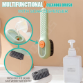 A.W.S.K Cleaning Brush with Soap Dispenser | Long Handle | Soft Bristle | Shoes & Clothes Cleaner | Household Laundry Cleaning Tool. 
