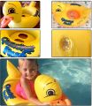 Inflatable Rubber Duck Pool Float For Kids, Swimming Pool Floats Boat Seats Beach Toy. 