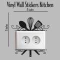 Switch Board Kitchen Stickers Wall Decal, Wall Art Stickers, Decoration for Living Room, Vinyl Sticker. 