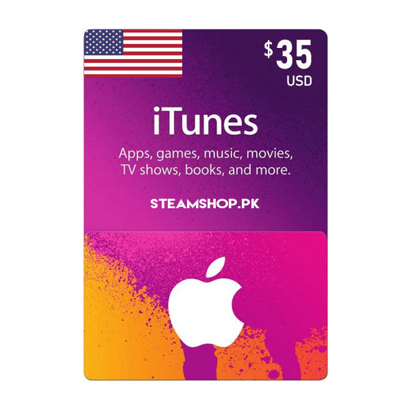 USD 35 Apple iTunes Gift Card US