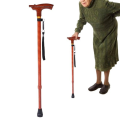 Old man stick with intelligent wood color Hiking Walking stick Trekking Poles. 