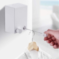 4.2 Meter  Wall Mounted Japanese Clothesline Single Rope Drying Rack with Adjustable Stainless-Steel String for Indoor Outdoor Activities. 