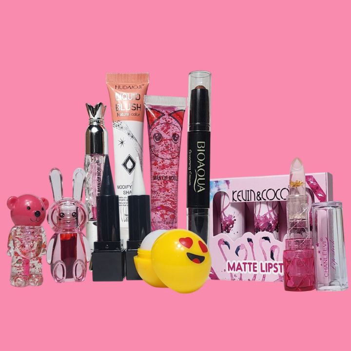 HUXIA BEAUTY Pack of 6/8/11 Makeup Face And Eye Skin Care Sereis for Woman and girls