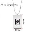 K-pop SuperM Logo Name Stainless Steel Necklace K-pop BAEKHYUN KAI TAEMIN TAEYONG MARK LUCAS TEN Pendant Necklace Fan Collection. 