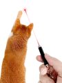 Funny Cat Stick 2 In1 Red Beam Pen + White LED Torch Flashlight LED Light Childrens Play Cat Chase Toy + Keychain No Battery. 