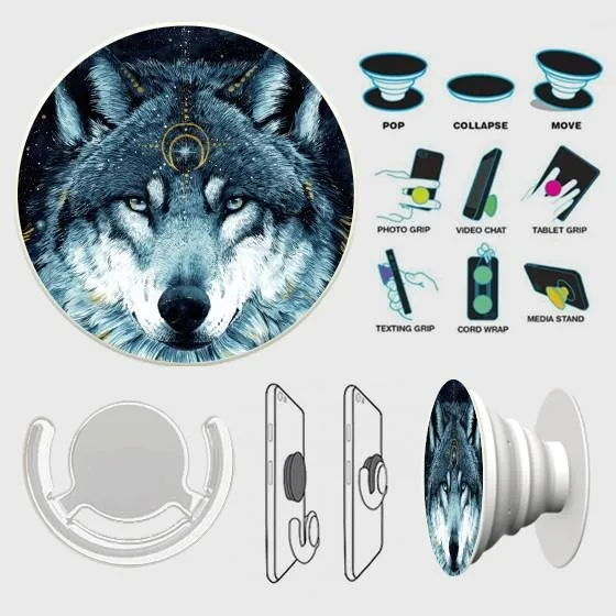 Popsocket%20Phone%20Grip%20With%20Free%20Mount%20Adapter%20-%20Vintage%20Galaxy%20Wolf%20-%20PopSocket%20White%20-%20SKINLEE-359-3-1%20-%20Image%203