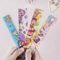 15CM Kawaii Tapioca Girl Plastic Ruler Multifunction DIY Drawing Tools Student Cute Rulers Double-Duty School Office Supplies. 