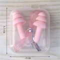 Water Sports Rope Soft Silicone Ear Plugs Swimming Ears Protector Hearing Protection Noise Reduction. 